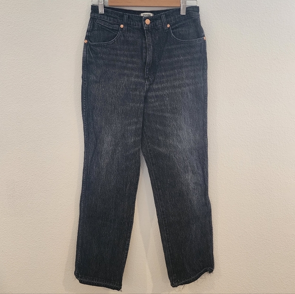 Wrangler Wild West 603 High Rise Straight Faded Black Jeans Size 29 - Picture 4 of 8